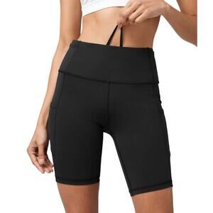 Lululemon Fast & Free Short 8" Black Size 8 Nulux Running Pockets EUC